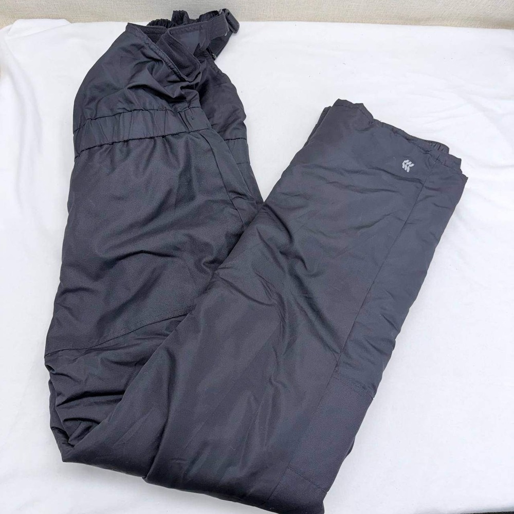 All in Motion Kids XL Black Insulated Snow Bibs Winter Overalls Pants